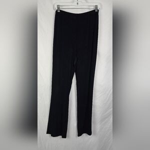 Chico's Travelers Slinky Knit Black Minimalist Pull-on Comfy Pants sz 3 Reg (XL)
